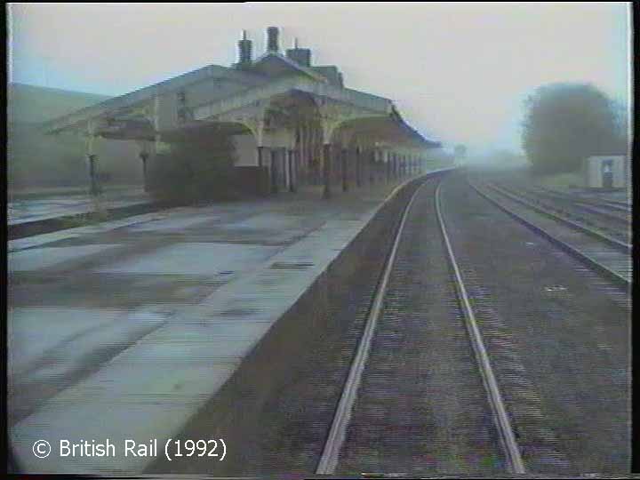 Hellifield Railway Station: Cab-view, northbound (rearwards).