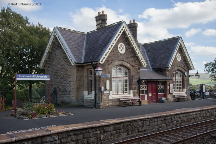 242580: Horton-in-Ribblesdale Station - Main Building & Booking Office (Up): Elevation view from the North West