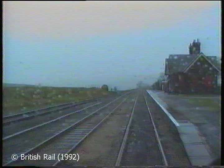 Ribblehead Station: Cab-view, southbound (rearwards).