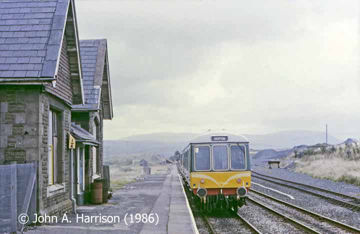 Ribblehead Station and Booking Office, context view from the west-northwest.