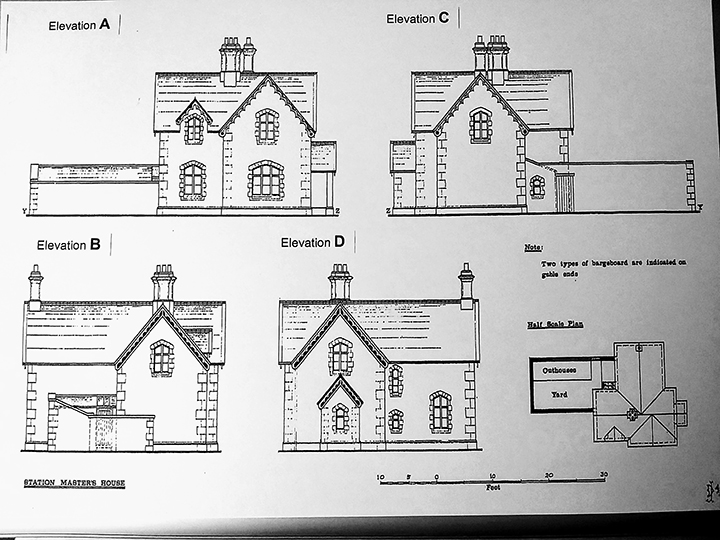 247280: Ribblehead - Station Master's House (detached): Elevation view from the North East