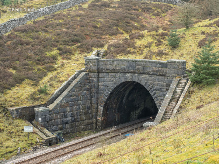 250780: Blea Moor Tunnel North Portal (Bridge No 072): Elevation view from the North West