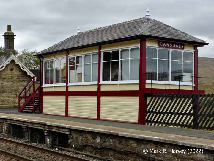 Garsdale Signal Box (D), elevation view from the east.