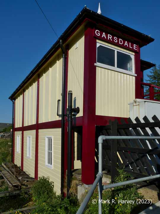 Garsdale Signal Box, elevation view from the west.