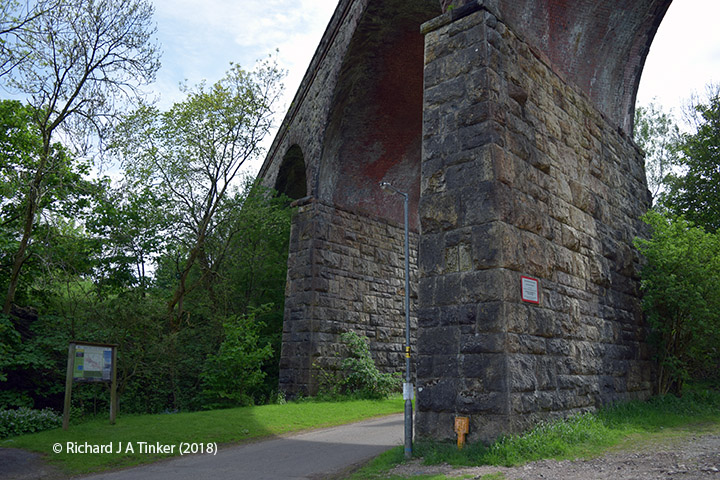 269460: Bridge SAC/197 - Crosby Garrett Viaduct (PROW - minor road):Detail view from the North East