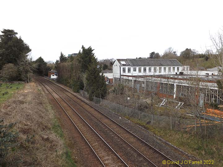 Express Diary Company sidings - context view from south