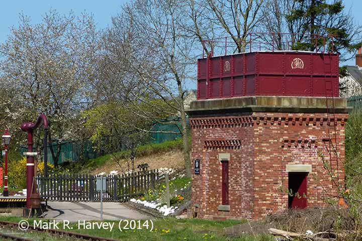 Appleby Station Tank House and 'Up' Water Crane from the south.