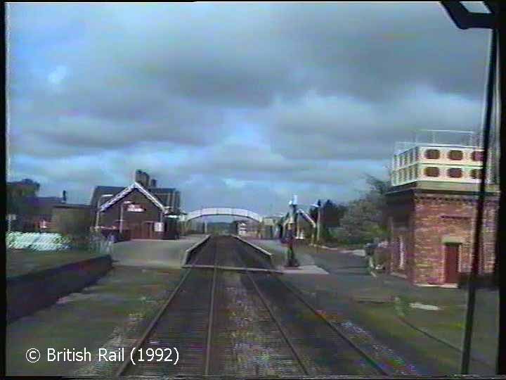 Appleby Station: Cab-view, northbound (forwards).