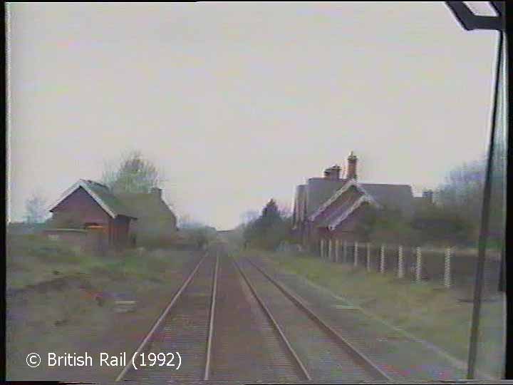 Long Marton Station: Cab-view, northbound (forwards).