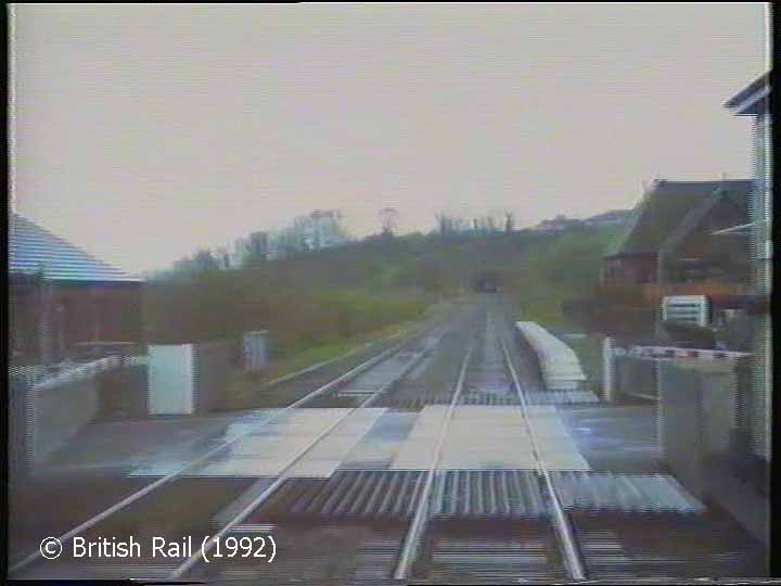 Culgaith Station: Cab-view, southbound (rearwards).