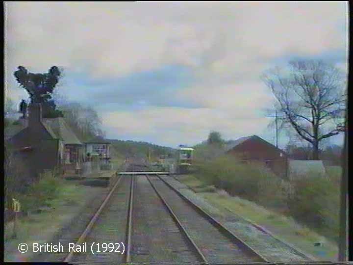 Culgaith Station: Cab-view, southbound (forwards).