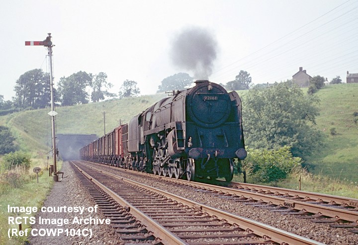 Context view of Culgaith Tunnel South Portal (looking NW) with 9F No. 92161.