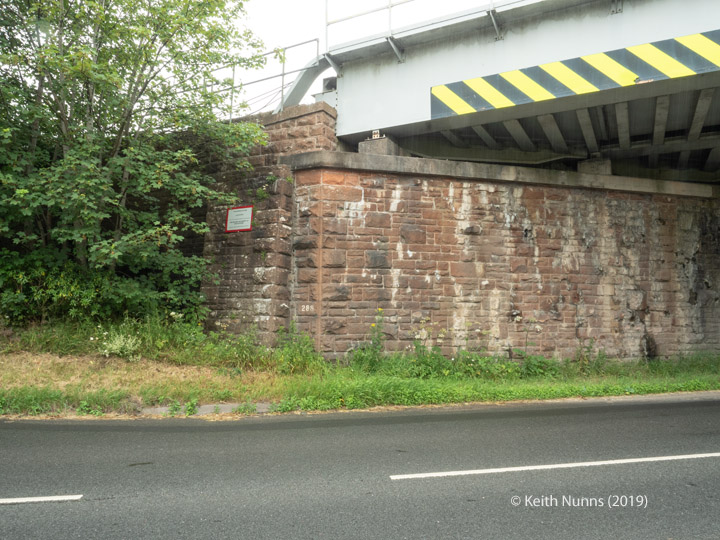 288330: Bridge SAC/288 - Alston Road / A686 (PROW - road): Elevation view from the South