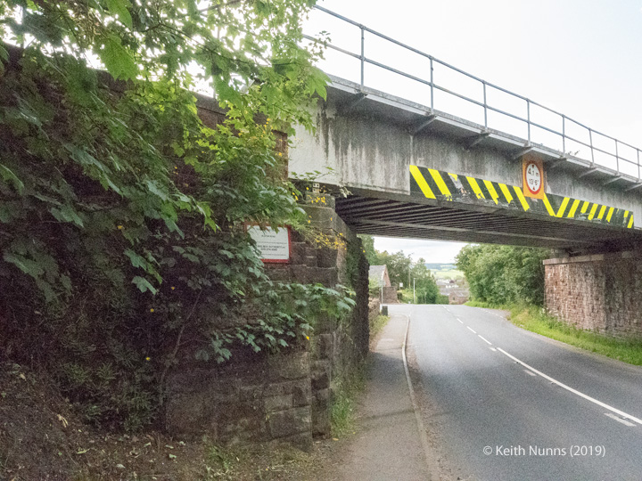 288330: Bridge SAC/288 - Alston Road / A686 (PROW - road): Detail view from the East