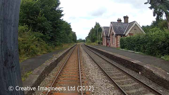 Little Salkeld Station: Cab-view, northbound looking straight ahead.
