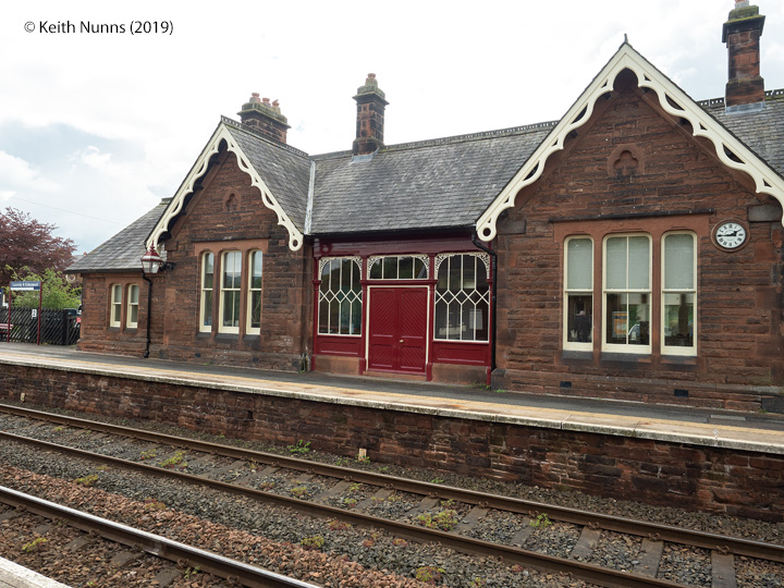 292560: Lazonby & Kirkoswald Station - Main Building & Booking Office (Down): Elevation view from the North East