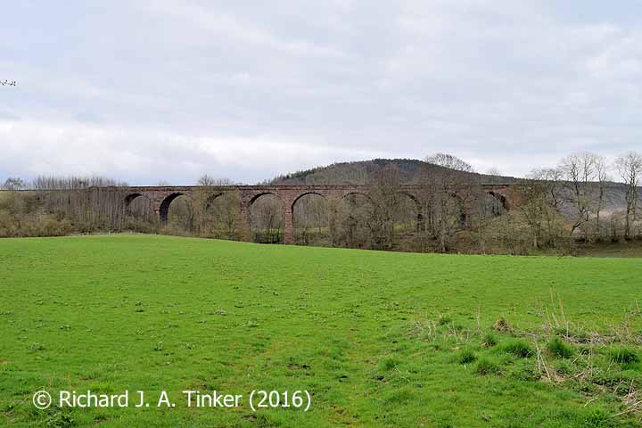 Bridge SAC/320 (Armathwaite Viaduct): west elevation 1, complete and in context.