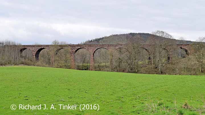 Bridge SAC/320 (Armathwaite Viaduct): west elevation (full)