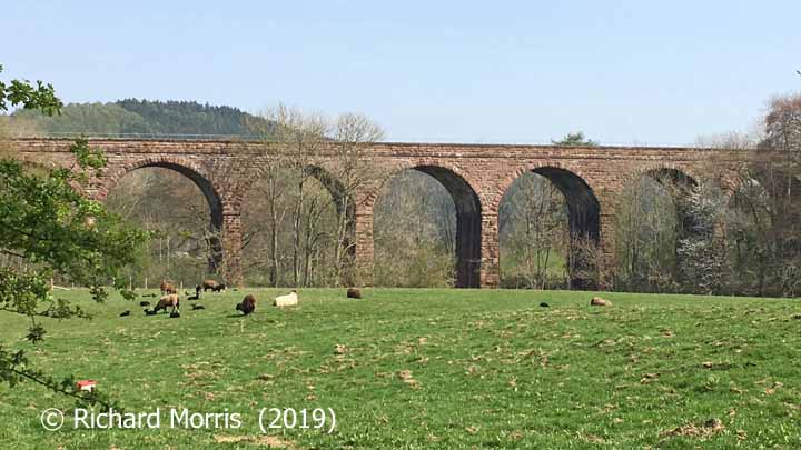 Armathwaite Viaduct: Elevation view from the west