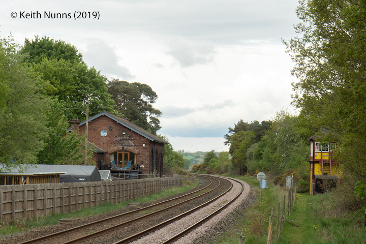  298230: Armathwaite Station - Goods Shed: Context view from the South