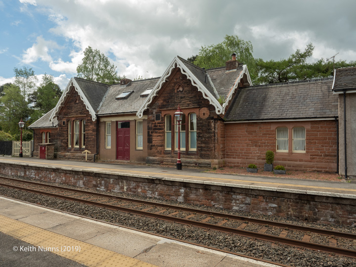 298110: Armathwaite Station - Main Building & Booking Office (Down): Elevation view from the east