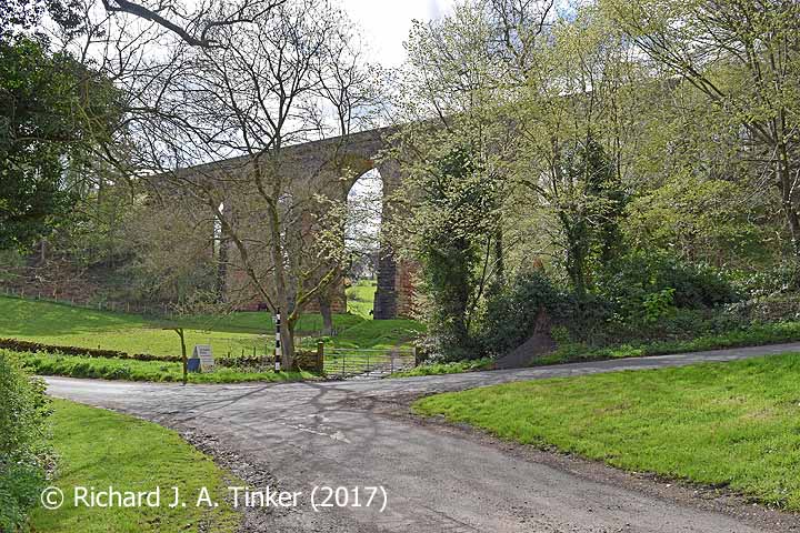 Bridge SAC/326 (Dry Beck Viaduct): context view from the northeast