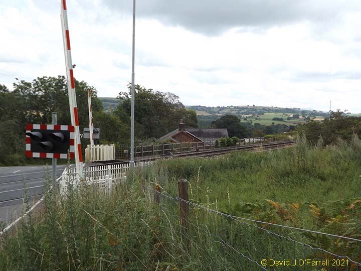 Low House Crossing Railway Cottages: Context view from west