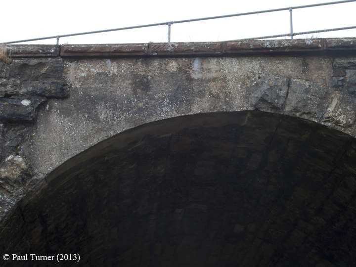 Bridge 173  - Croon Lorne: Detail of voussoirs from east