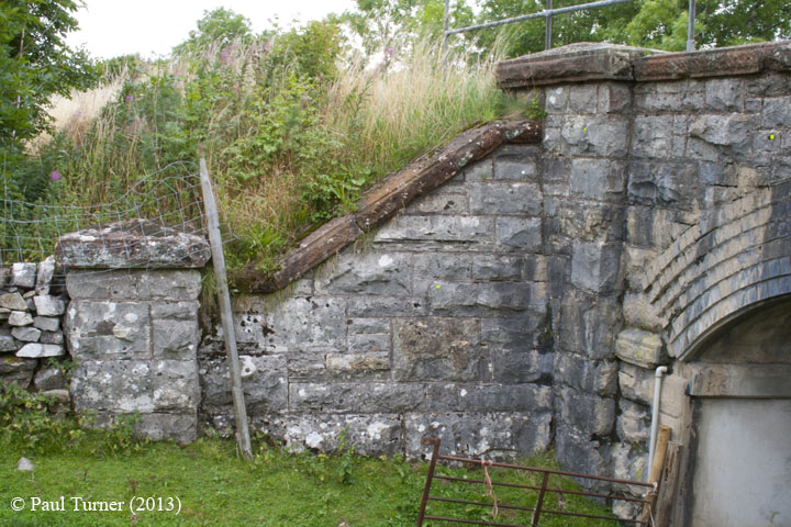 Bridge No 177 - Keel Well: Elevation view of North-West wing wall