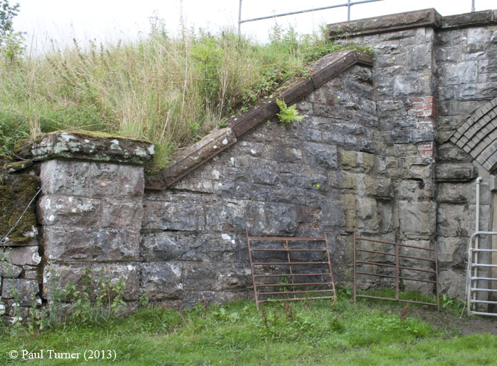 Bridge No 177 - Keel Well: Elevation view of South-East wing wall