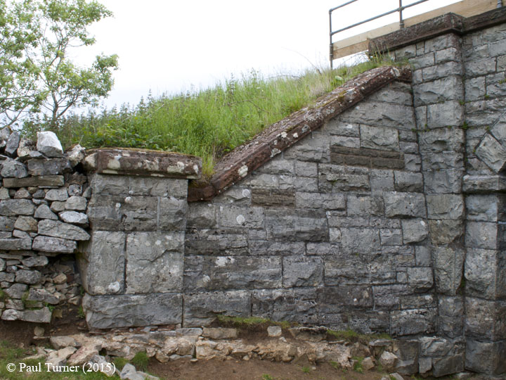 Bridge No 179 - High Park (footpath): Elevation view of North-West wing wall