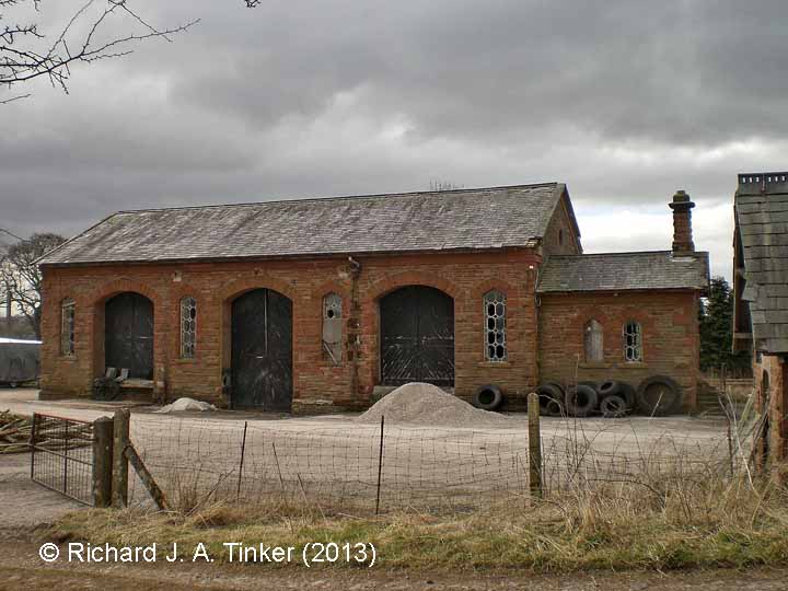 Long Marton Station Goods Shed: North-east elevation view