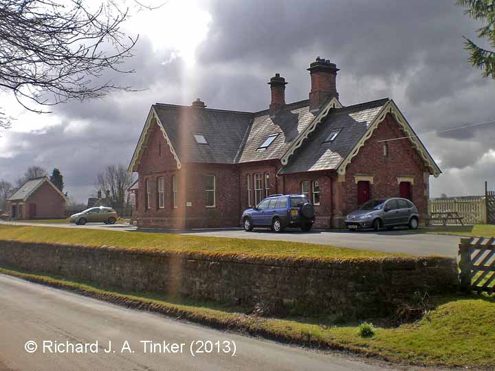 Long Marton Station former Booking Office: Context view from the north
