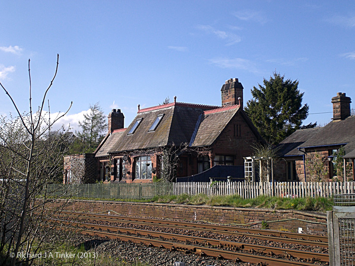 284710 Culgaith Station Main Building & Booking Office: South west elevation 