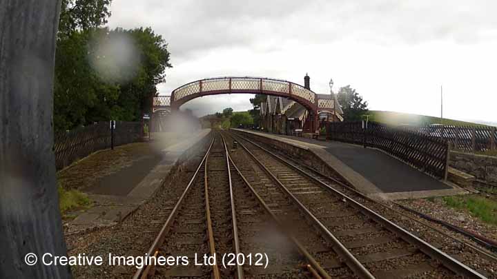 266540: Kirkby Stephen Station - Water Column (Up side): Cab-view video still