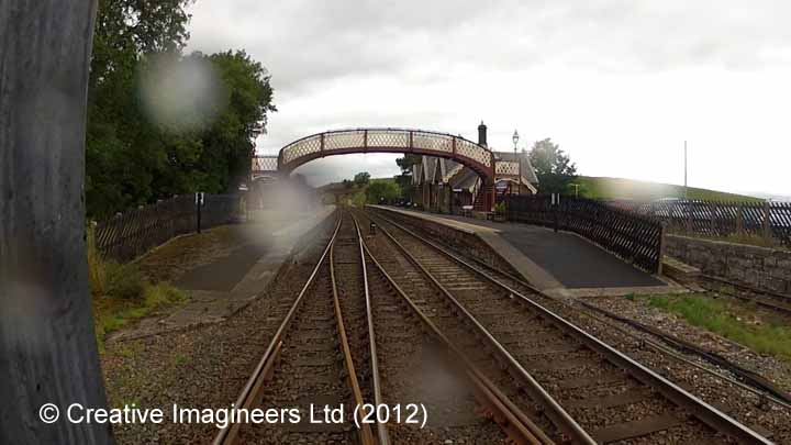 266580: Kirkby Stephen Station - Passenger Platform (Down): Cab-view video still