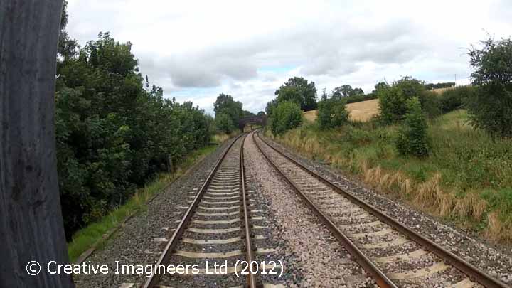 288560: Platelayers' Hut: Cab-view video-still (northbound) 288560: Platelayers' Hut: Cab-view video-still (northbound)