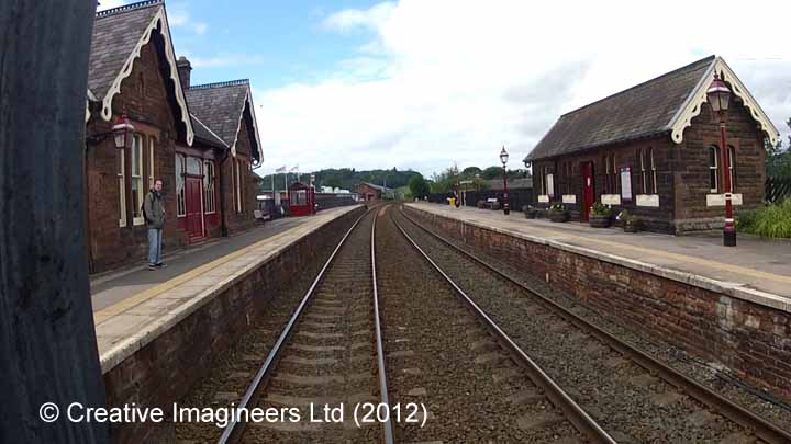 292550: Lazonby & Kirkoswald Station - Waiting Room (Up): Cab-view video still