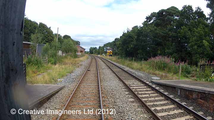 298260: Armathwaite Station - Lie-by siding (Down): Cab-view video-still 