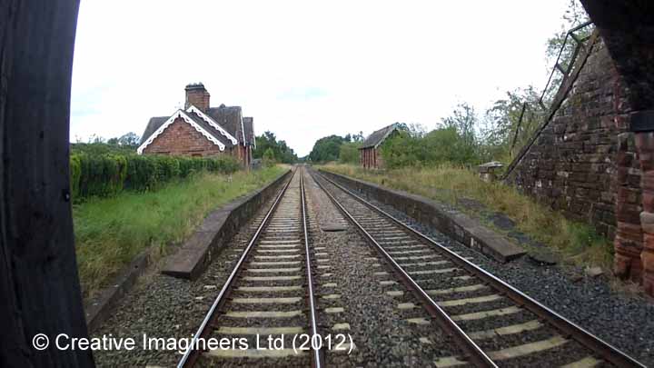 304170: Cumwhinton Station - Passenger Platform (Down):Cab-view video-still 