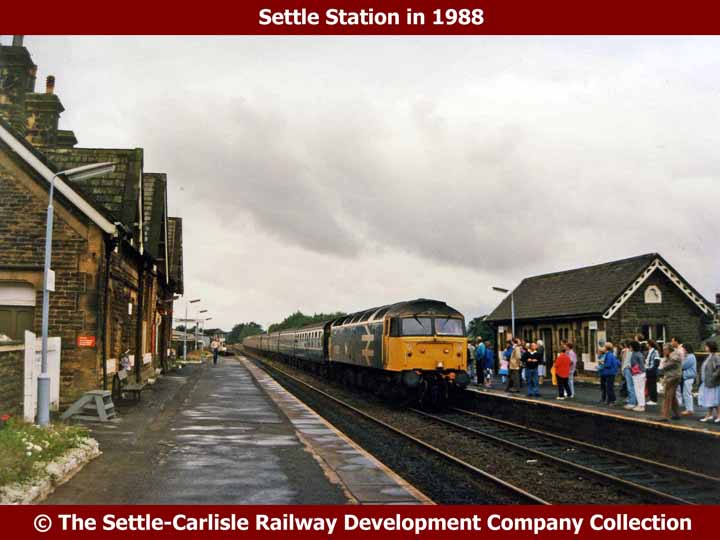 Settle Railway Station: Context view from the north (1980)