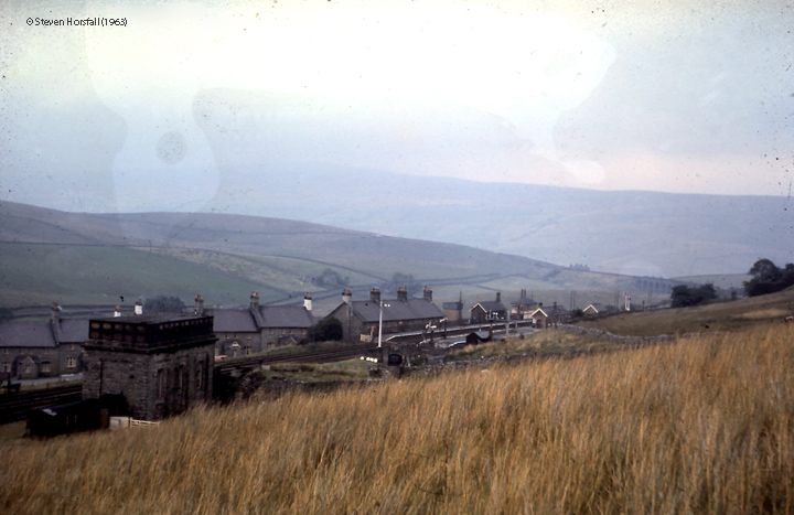 256640: Garsdale Station - Passenger Platform (Down): Context view from the east