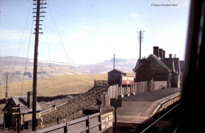 Kirkby Stephen Station Yard Office and Booking Office: Context from the north