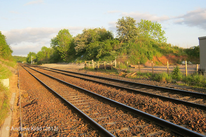 284610: Culgaith Station - Siding (Down): Context view from the north
