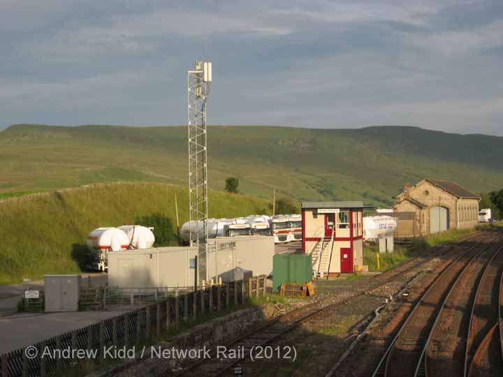 Kirkby Stephen Signal Box: Context view from the north (2)