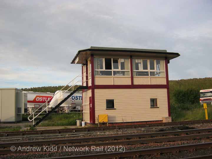 Kirkby Stephen Signal Box: West elevation view