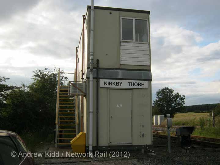 Kirkby Thore Signal Box: Southern elevation view (1)