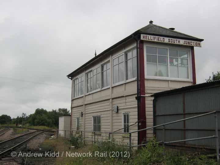 Hellifield South Jn. Signal Box: North-east elevation view