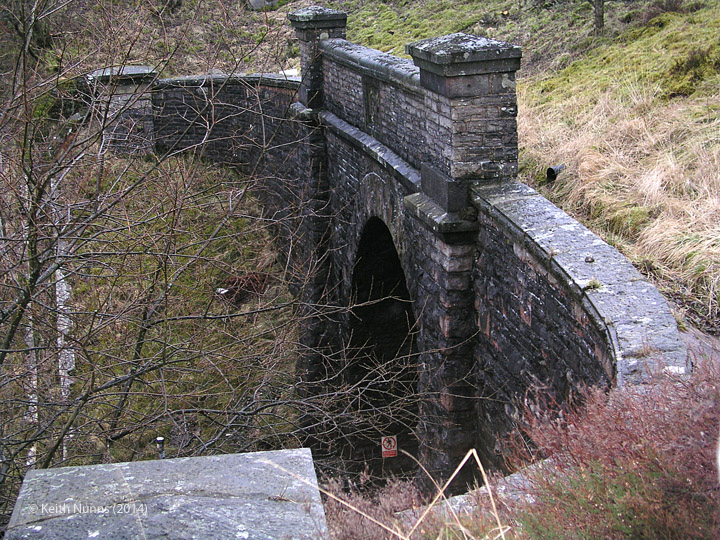 258530 Shotlock Tunnel North Portal Bridge No 124: Detail view from the west