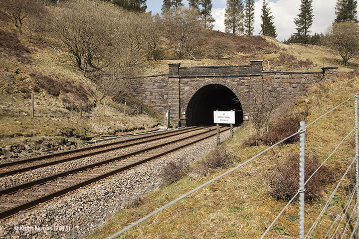 254130: Rise Hill Tunnel South Portal: Elevation view from the south